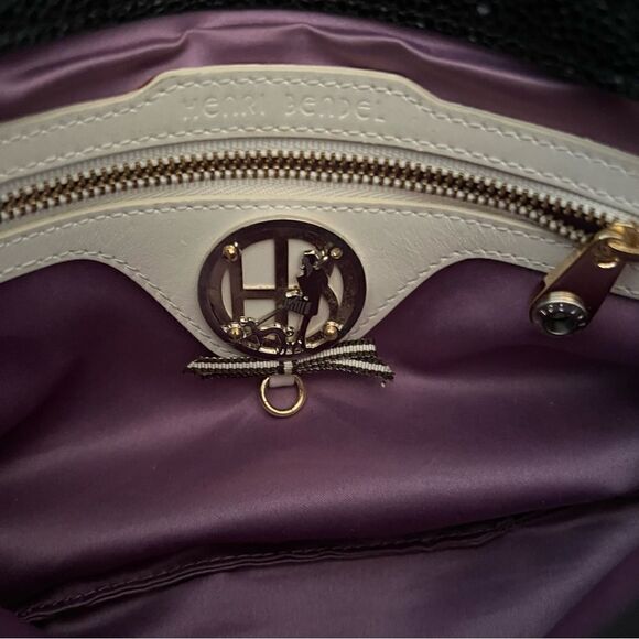 Henri Bendel Centennial Stripe Shoulder Bag with Compact Mirror - Picture 6 of 10